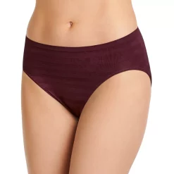 Women's Jockey® Comfies Matte & Shine Seamless Hi-Cut Panty 1306 -Adidas shop 1730434 Pinot Noir