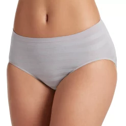 Women's Jockey® Comfies Matte & Shine Seamless Hi-Cut Panty 1306 -Adidas shop 1730434 Quartz Gray