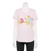 Women's Tek Gear® Essential Short Sleeve Graphic Tee -Adidas shop 2631893 Pink Marble