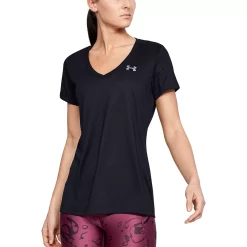 Women's Under Armour Tech™ Twist V-Neck Tee -Adidas shop 2633463 Black Silver
