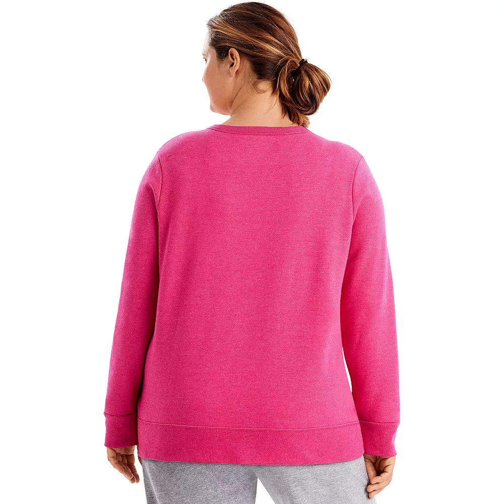 Plus Size Just My Size Fleece Crew Sweatshirt 9 Plus Size Just My Size Fleece Crew Sweatshirt - Image 7
