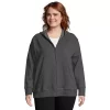 Plus Size Just My Size Zip-Up Fleece Jacket 1 Plus Size Just My Size Zip-Up Fleece Jacket -Adidas shop 2659571 Slate Heather
