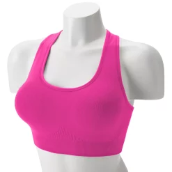 Tek Gear® Seamless Low-Impact Sports Bra -Adidas shop 2976589 Fuchsia Cashmere