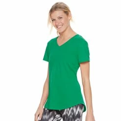 Women's Tek Gear® Essential Short Sleeve Tee -Adidas shop 3090387 Monet Green