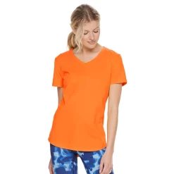 Women's Tek Gear® Essential Short Sleeve Tee -Adidas shop 3090387 Orange Jazz
