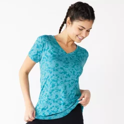 Women's Tek Gear® Essential Burnout Tee 22 Women's Tek Gear® Essential Burnout Tee -Adidas shop 3090912 Teal Burnout