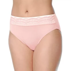 Warner's No Pinching No Problems® Dig-Free Comfort Waist with Lace Hi-Cut RT7401P -Adidas shop 3358334 Parlour Rose