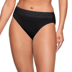 Warner's No Pinching No Problems® Dig-Free Comfort Waist with Lace Hi-Cut RT7401P -Adidas shop 3358334 Rich Black