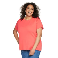 Plus Size Croft & Barrow® Essential Crewneck Tee