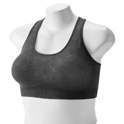 Plus Size Tek Gear® Seamless Low-Impact Sports Bra -Adidas shop 3548821 Black Acid Wash