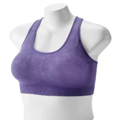 Plus Size Tek Gear® Seamless Low-Impact Sports Bra -Adidas shop 3548821 Plum Valley Acid Wash