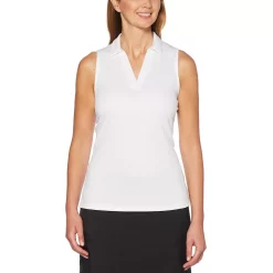 Women's Grand Slam Sleeveless Golf Polo -Adidas shop 3696293 Bright White