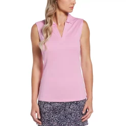 Women's Grand Slam Sleeveless Golf Polo -Adidas shop 3696293 Pink Orchid