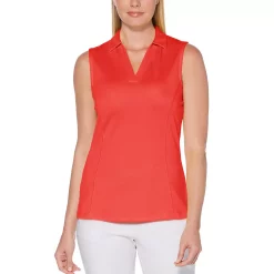 Women's Grand Slam Sleeveless Golf Polo -Adidas shop 3696293 Red