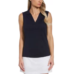 Women's Grand Slam Sleeveless Golf Polo -Adidas shop 3696293 True Navy