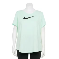 Plus Size Nike Dri-FIT Training Swoosh Logo Tee -Adidas shop 3794271 Mint Foam