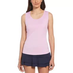 Women's Grand Slam Tennis Solid Tank Top -Adidas shop 3933490 Orchid Flower Pink
