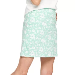 Women's Croft & Barrow® Easy Pull-On Skort -Adidas shop 3947868 Mint Floral