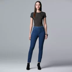 Simply Vera Vera Wang Mid Rise All-Day Denim Legging -Adidas shop 3962344 ALT2