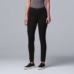Simply Vera Vera Wang Mid Rise All-Day Denim Legging -Adidas shop 3962344 Black