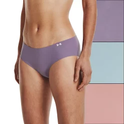 Under Armour Pure Stretch 3-Pack Hipster Panty -Adidas shop 3979380 Club Purple