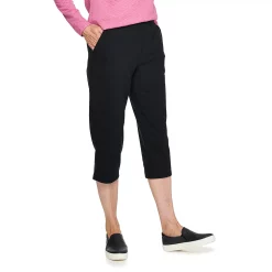 Women's Croft & Barrow® Easy Pull-On Knit Capri Pants -Adidas shop 3982181 Black