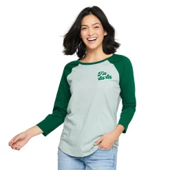 Women's Sonoma Goods For Life® Baseball Tee -Adidas shop 4008826 Green Fa La La