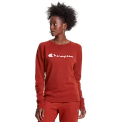Women's Champion® Powerblend Fleece Boyfriend Sweatshirt -Adidas shop 4010308 Warm Cinnamon Brown