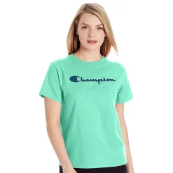 Women's Champion® Classic Graphic Tee -Adidas shop 4010330 Light Sea Green