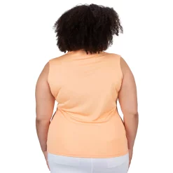 Plus Size Nancy Lopez Sleeveless Polo -Adidas shop 4016810 ALT