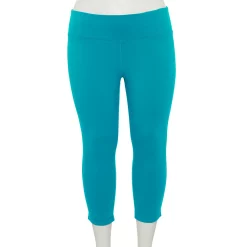 Plus Size Tek Gear® Essential High-Waisted Capri Leggings -Adidas shop 4215123 Tremendous Teal