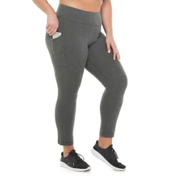 Plus Size Tek Gear® Pocket High-Waisted 7/8 Leggings -Adidas shop 4219703 Ink Heather