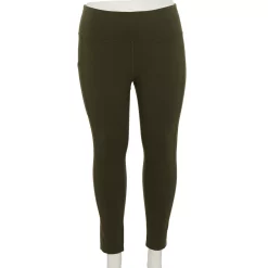 Plus Size Tek Gear® Pocket High-Waisted 7/8 Leggings -Adidas shop 4219703 Olive Landis