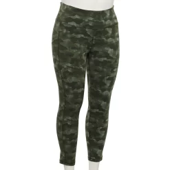 Plus Size Tek Gear® Pocket High-Waisted 7/8 Leggings -Adidas shop 4219703 Sage Camo