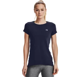 Women's Under Armour HeatGear® Crewneck Tee -Adidas shop 4246032 Midnight Navy