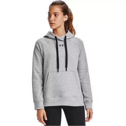 Women's Under Armour Rival Fleece Hoodie -Adidas shop 4246168 Steel Medium Heather