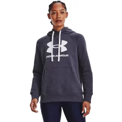 Women's Under Armour Rival Fleece Logo Hoodie -Adidas shop 4246170 Tempered Steel