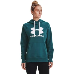 Women's Under Armour Rival Fleece Logo Hoodie -Adidas shop 4246170 Tourmaline Teal