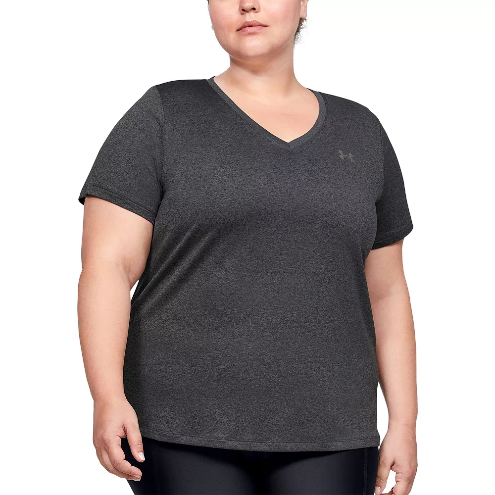Plus Size Under Armour Tech V-Neck Tee 5 Plus Size Under Armour Tech V-Neck Tee - Image 3