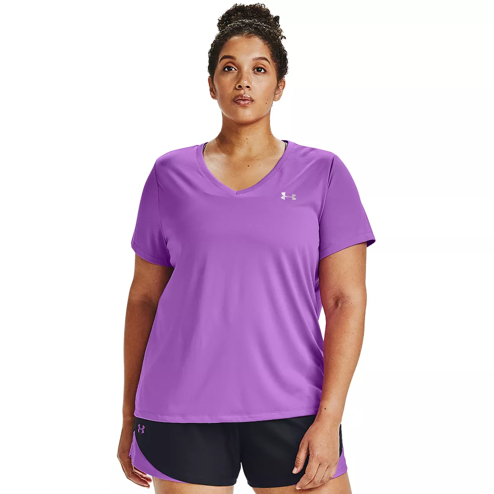 Plus Size Under Armour Tech V-Neck Tee 6 Plus Size Under Armour Tech V-Neck Tee - Image 4