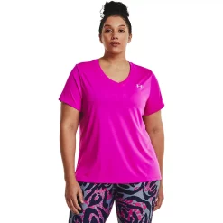 Plus Size Under Armour Tech V-Neck Tee 16 Plus Size Under Armour Tech V-Neck Tee -Adidas shop 4261934 Meteor Pink