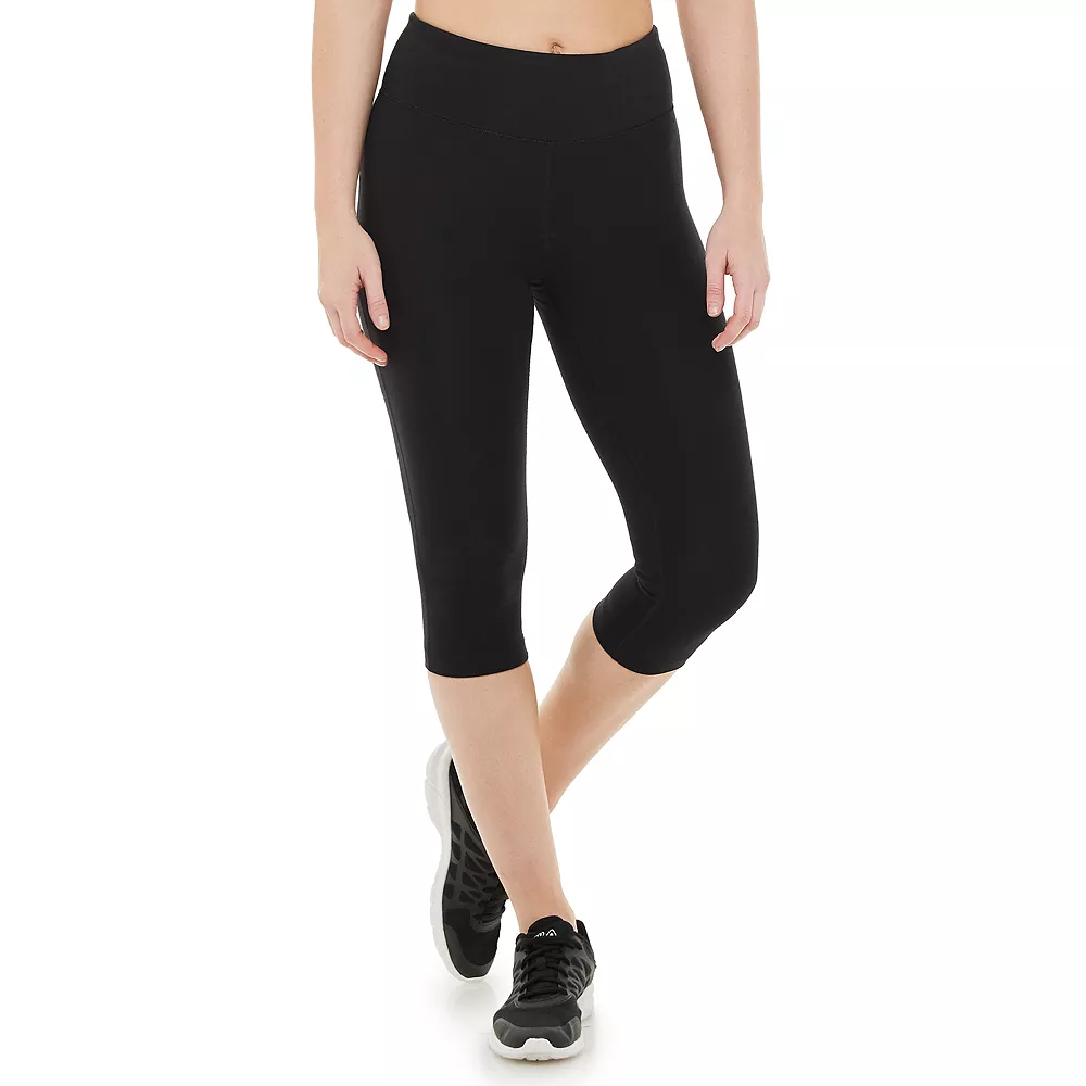 Women's Tek Gear® Essential High-Waisted Skimmer Capri Leggings 3 Women's Tek Gear® Essential High-Waisted Skimmer Capri Leggings
