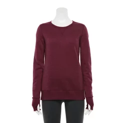 Women's Tek Gear® Ultrasoft Fleece Crewneck Sweatshirt -Adidas shop 4302798 Chilled Wine