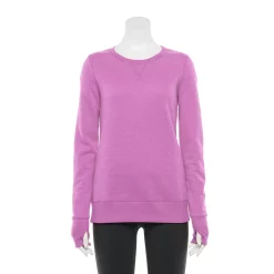 Women's Tek Gear® Ultrasoft Fleece Crewneck Sweatshirt -Adidas shop 4302798 Lavender Maypop