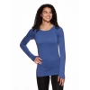 Women's Gaiam Warrior Seamless Scoopneck Tee -Adidas shop 4341349 Vintage Indigo