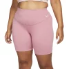 Plus Size Nike One 7-in. Midrise Bike Shorts -Adidas shop 4508469 Desert Berry