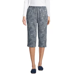 Petite Lands' End Sport High Waist Pull-On Capri Pants -Adidas shop 4529224 Navy Chevron Floral