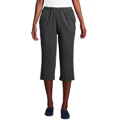 Petite Lands' End Sport High Waist Pull-On Capri Pants -Adidas shop 4529224 Oxford Black