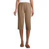 Petite Lands' End Sport High Waist Pull-On Capri Pants -Adidas shop 4529224 Rich Camel