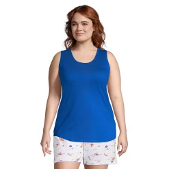 Plus Size Lands' End Scoopneck Tunic Tank -Adidas shop 4532958 Classic Cobalt